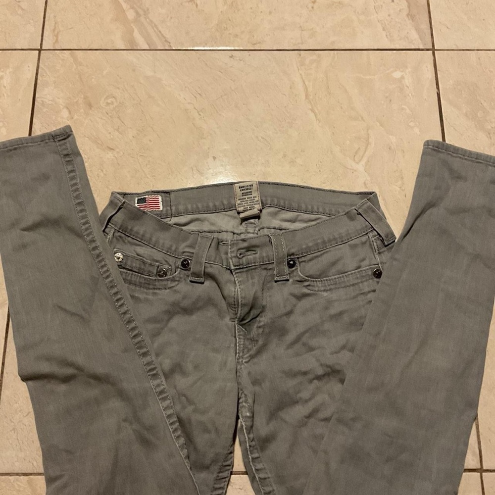 True Religion Women's Gray Jeans